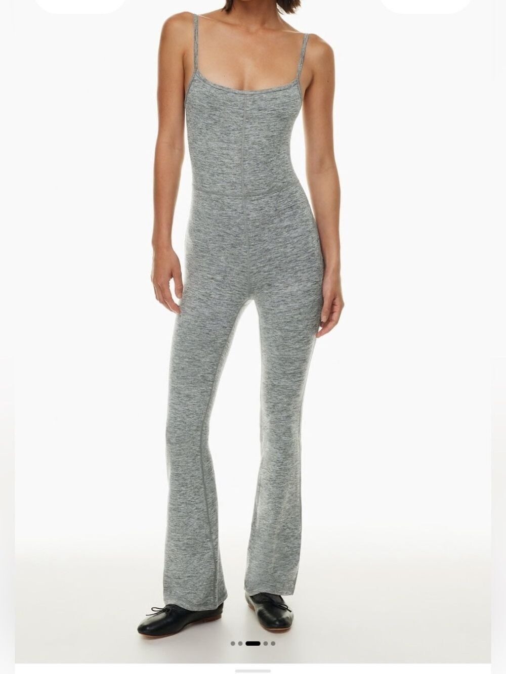Aritzia Wilfred Free Jumpsuit Heather Grey Knit Medium